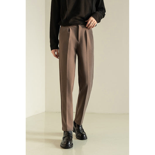 Pantalones de Traje de Lana Coreano Casual Hombre Madurez - Image 3