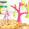 Tenedores Decorativos Infantiles con Diseño de Árbol y Pájaros - Set de Pinchos para Frutas y Postres
