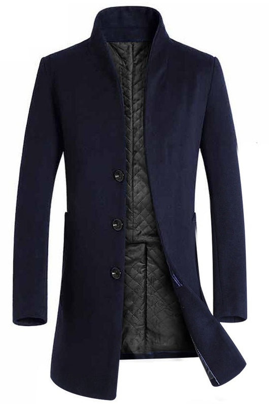 Abrigo Largo de Lana para Hombre - Elegancia y Calidez - Image 22