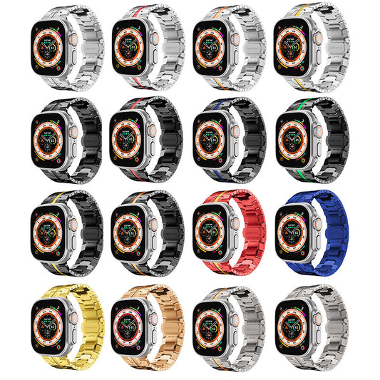 Reloj Inteligente Acero Inoxidable Iron Man con Correa Metálica