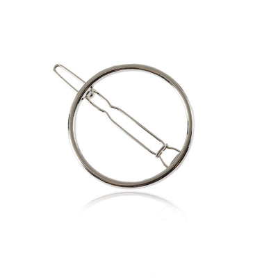 Clip de Cabello Geométrico Triangular de Metal con Motivo Luna - Image 9