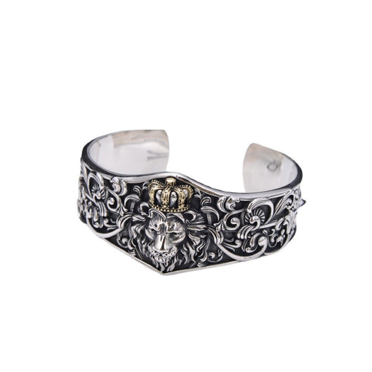 Pulsera Brazalete León Majestuoso Dominio Ancho - Image 7