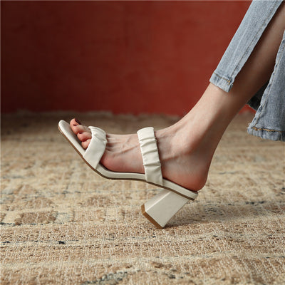 Sandalias Cómodas de Punta Cuadrada para Mujer - Diseño Veraniego - Image 12