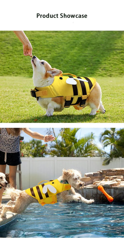 Chaleco Salvavidas para Perros con Reflectantes - Traje de Baño Seguro para Mascotas - Image 17