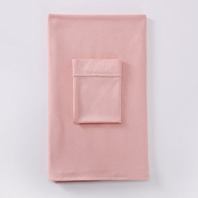 Black minimalist modal bottom hat integrated scarf, folded neatly on a white background. - Image 31