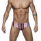 Bóxer Bikini Hombre Diseño Triangular con Rayas Atrevidas