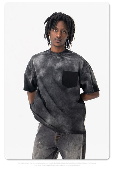 Camiseta de Algodón Lavado Estilo Americano para Hombre - Image 15