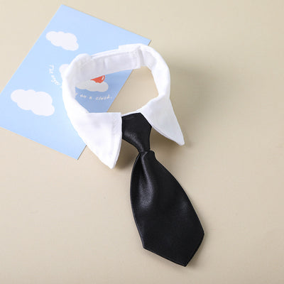 Babero Elegante para Mascotas Estilo Gentleman con Toalla Absorbente - Image 7