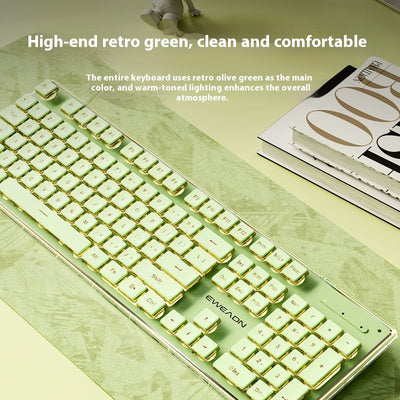 Kit Teclado y Ratón Inalámbrico Mecánico Bluetooth - Diseño Elegante para Oficina - Image 2