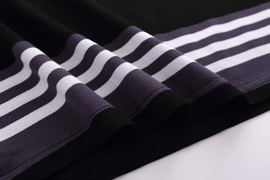 Polo Manga Corta con Rayas y Bordado de Letras para Hombre - Image 16
