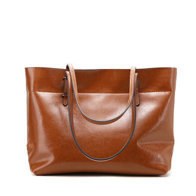 Bolso de Cuero Genuino Estilo Casual Horizontal para Mujer