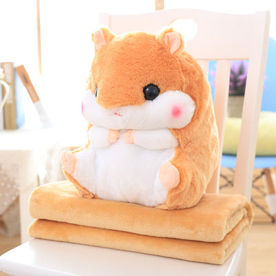 Almohada Manta Multifuncional Hámster - Cojín Térmico 2 en 1 para Auto y Hogar - Image 11