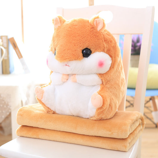Almohada Manta Multifuncional Hámster - Cojín Térmico 2 en 1 para Auto y Hogar - Image 11
