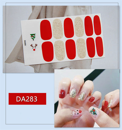 Láminas de Esmalte de Uñas Navideñas - Diseños Viral Red Net - Image 12