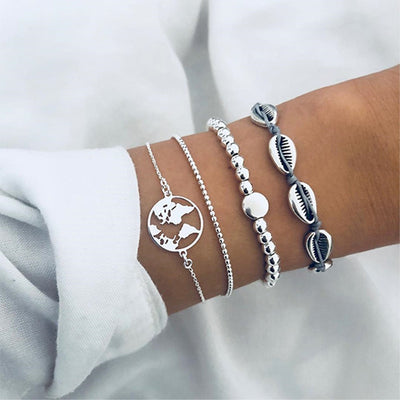 Set de Pulseras Bohemias Vintage con Cuentas y Amuletos para Mujer - Image 10