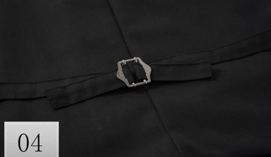 Chaleco de Traje Doble Botonadura Estilo Británico Talla Grande - Image 21