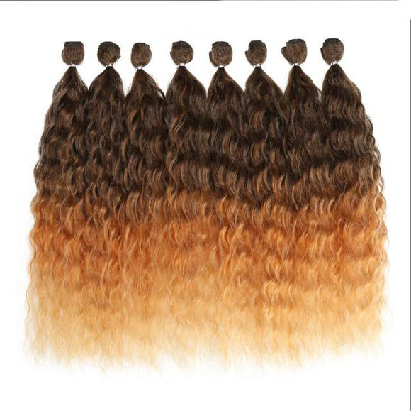 Traje de Fibra Química Resistente al Calor para Cabello Rizado Largo