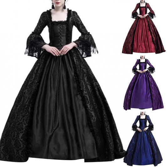 Vestido con Mangas Acampanadas de Encaje