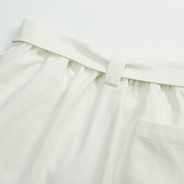 Pantalones Cortos de Lino para Hombre - Diseño Holgado y Fresco