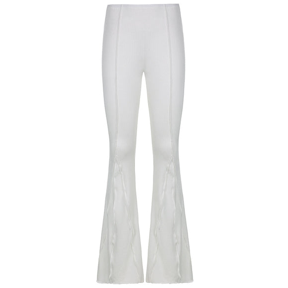 Calças Slim Casuais Femininas com Design Moderno e Corte Elegante