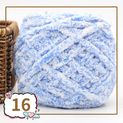 Lana para Tejer Colorida Ice Line - Hilo Grueso Suave para Bufandas Artesanales DIY - Image 18