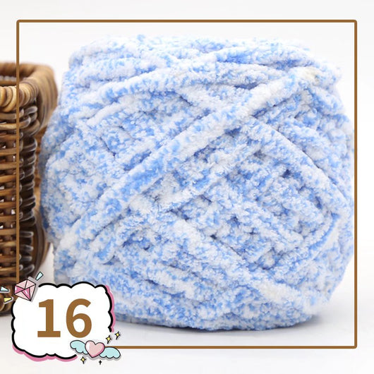 Lana para Tejer Colorida Ice Line - Hilo Grueso Suave para Bufandas Artesanales DIY - Image 18