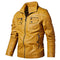 Chaqueta de Motociclista Casual de Invierno con Forro Polar para Hombre