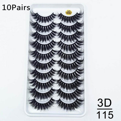Set de 10 Pares de Pestañas Postizas Premium - Image 12