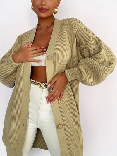 Cardigan Tejido Suelto Cuello V - Diseño Versátil para Otoño - Image 22