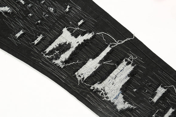 Jeans Rectos Rotos con Estilo Casual