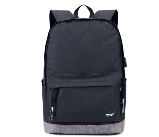 Mochila Universitaria con Carga USB - Bolsa para Laptop Estilo Coreano en Tela Oxford - Image 3