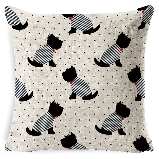 Funda de Almohada Vintage Perros Algodón 45x45 - Image 13