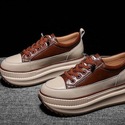 Zapatos Deportivos de Plataforma para Mujer con Suela Gruesa Transpirable y Cordones - Image 11