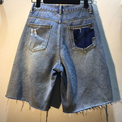 Pantalón Cropped Cintura Alta Slim con Detalles Rotos - Image 4