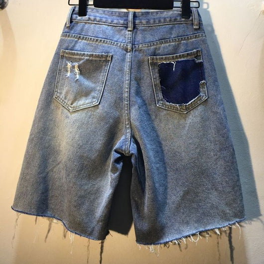 Pantalón Cropped Cintura Alta Slim con Detalles Rotos - Image 4