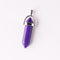 Natural Stone Hexagonal Prism Pendant 44
