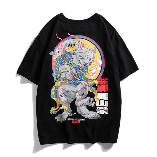 Camiseta Hip Hop Suelta Estampado Mammoth Street Fashion Original