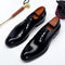 Zapatos de Cuero Tallados a Mano para Hombre - Talla Grande