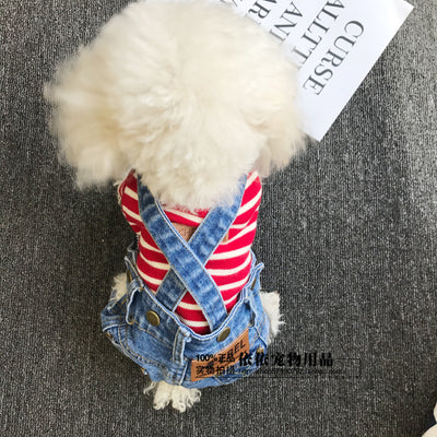 Pantalones Vaqueros con Tirantes para Perros - Ropa Ajustable Todo Uso - Image 3