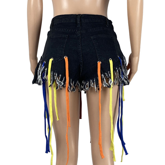 Shorts de Mezclilla con Alta Elasticidad y Cordones - Image 14