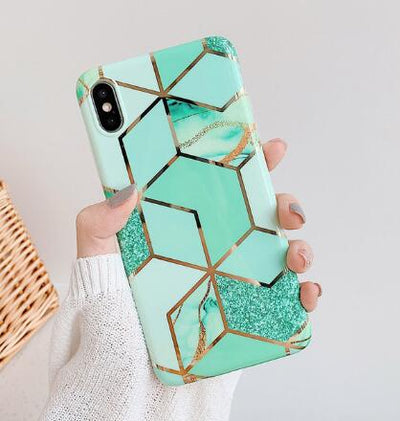Funda de Silicona Marmolada Compatible con Apple - Image 17