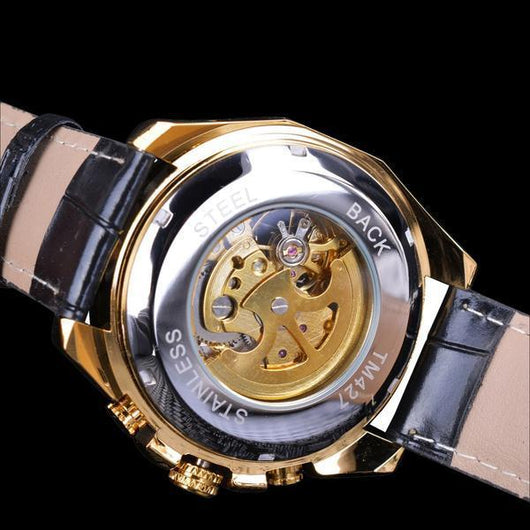 Reloj Mecánico Automático Hueco Estilo Europeo y Americano para Hombre - Image 3