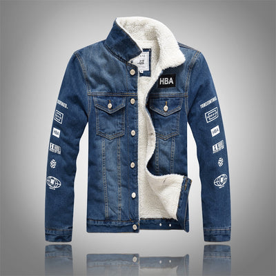 Chaqueta de Mezclilla Premium con Terciopelo de Cordero Ajustada - Image 10