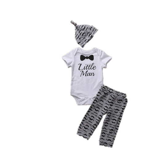 Traje Infantil Elegante con Corbatín, Bigote y Accesorios de Tres Piezas - Image 5