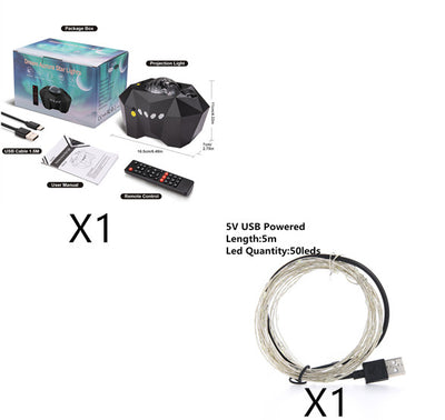 Lámpara Proyector de Olas y Estrellas con Música Bluetooth - Image 7