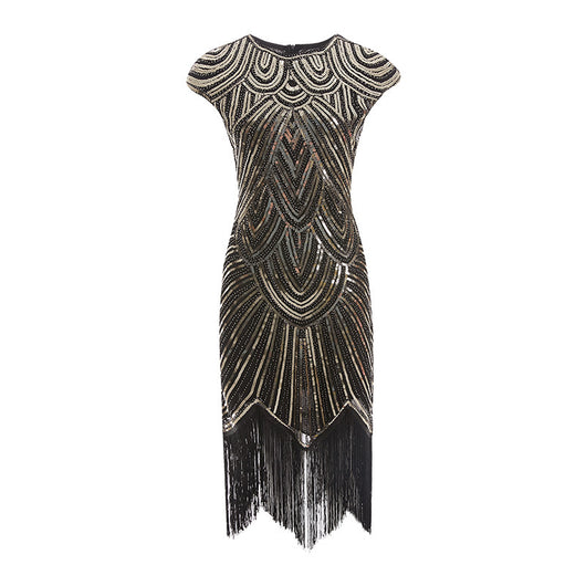 Vestido de Lentejuelas con Flecos y Trenzas - Image 2