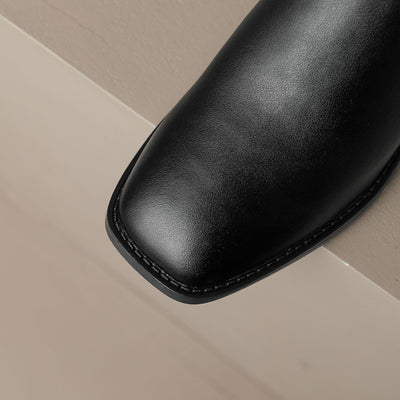Botas Vintage de Punta Cuadrada Estilo Británico - Image 10