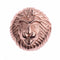 Fashion Lion Head For Mens Charm Beads Top Copper Beads Bracelet Accessorie Jewelry Findings BD290 Rose Dorado