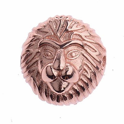 Abalorio Cabeza de León en Cobre para Pulseras de Hombre - Accesorio de Joyería Premium - Image 5
