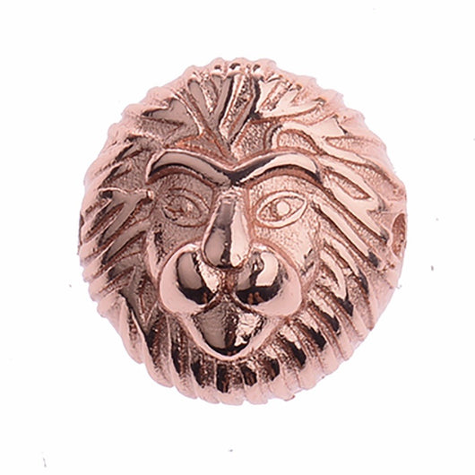 Abalorio Cabeza de León en Cobre para Pulseras de Hombre - Accesorio de Joyería Premium - Image 5